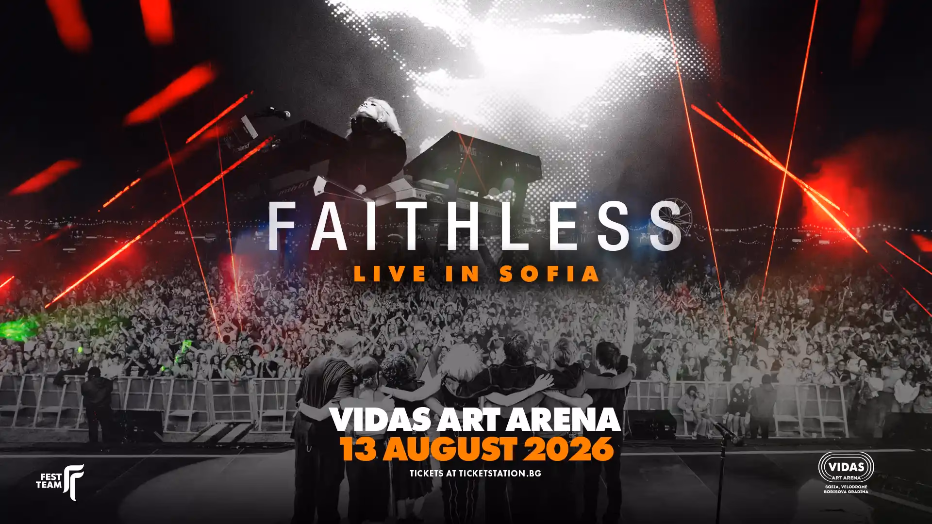 Faithless с лайв шоу в София на 13 август.